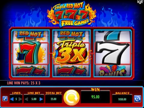 Triple Red Hot 777 Free Games - CasinoJager